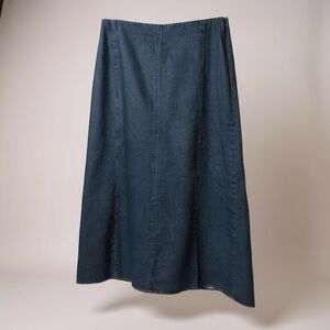 🆕 RECLAIMED VINTAGE vintage Dark Blue denim A-Line Skirt size 10